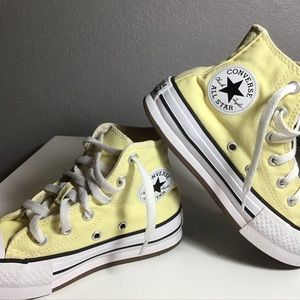 Converse platform Chuck Taylor All Star High Sneakers in Yellow for girl Size 12